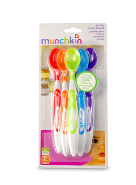 美国进口munchkin婴儿长柄小勺子