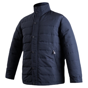 爸爸立领羽绒服老爸冬装保暖外套中老年人老人衣服爷爷秋冬季上衣