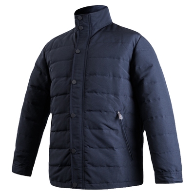 爸爸立领羽绒服老爸保暖外套