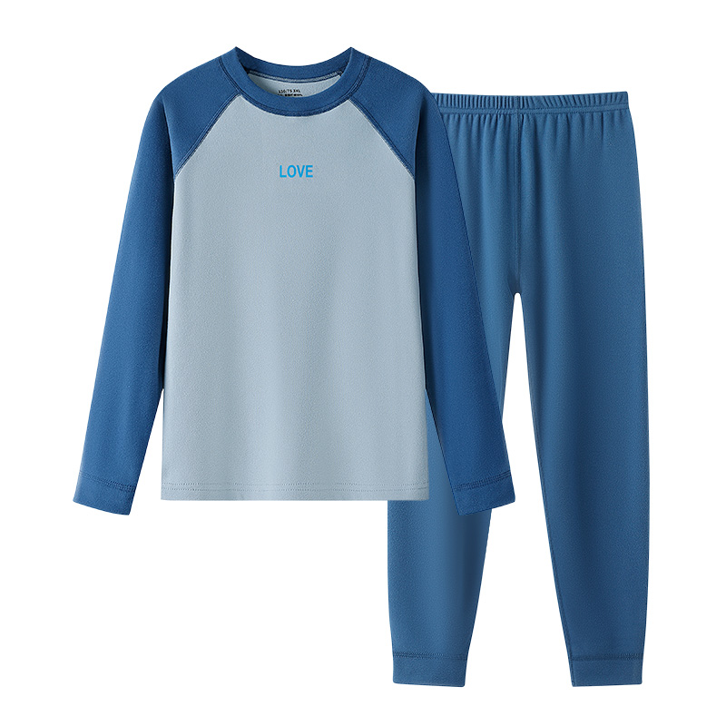 顶瓜瓜儿童秋衣秋裤套装男童女童中大童秋冬季保暖内衣双面磨绒