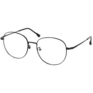 大码眼镜框男β钛近视大脸胖子加宽160mm 可配眼镜框男女复古圆框