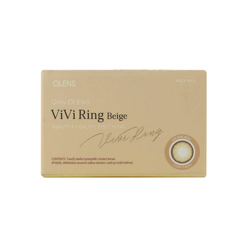 OLENS/欧朗睛美瞳奈奈VIVIRING自然大小直径美瞳月抛2片原装进口