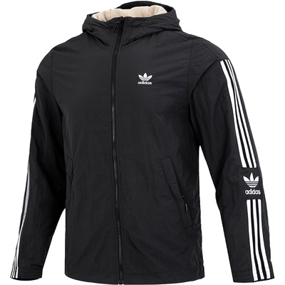 Adidas/阿迪达斯正品三叶草男子运动保暖双面穿外套HL9186