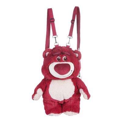 正版草莓熊毛绒玩偶双肩包单肩包