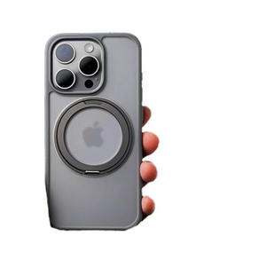 酷盟适用苹果16pro手机壳iPhone15promax新款14自带支架13磁吸Magsafe全包镜头plus防摔旋转pm高级感12支点壳