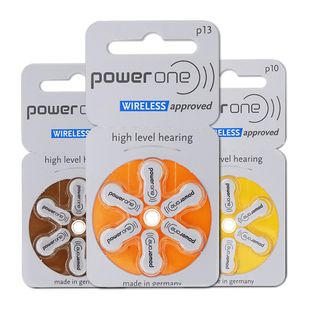 powerone助听器专用电池锌空气纽扣原装电子P10P13P312P675正品