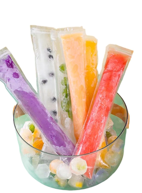 邪修冰棒袋食品级一次性制冰袋diy自制冻冰块加厚密封袋棒冰棒棒