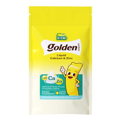 dcal迪巧液体钙锌婴幼儿宝宝儿童钙补锌赖氨酸2条装