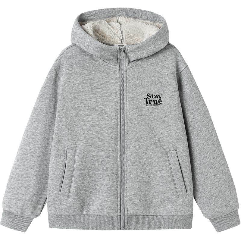 巴拉巴拉童装儿童外套女童男童大童上衣新款冬珊瑚绒保暖百搭