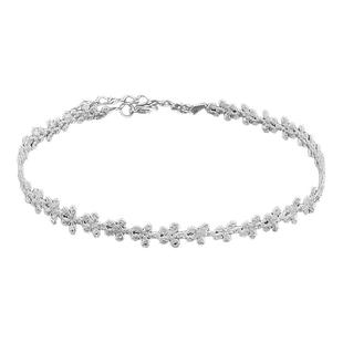 森系简约小花朵蕾丝颈链女2026新款小众choker百搭锁骨链项圈配饰