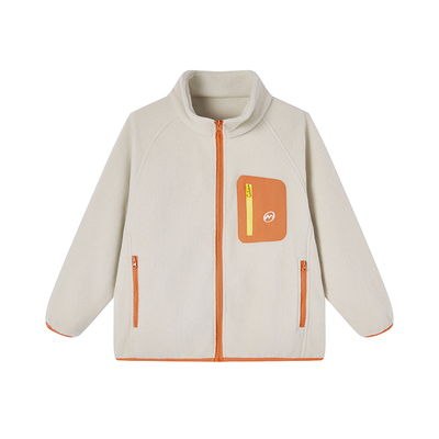 MQD童装男童摇粒绒外套中大童儿童冲锋衣内胆运动户外休闲保暖