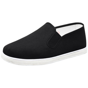 纯手工千层底老北京布鞋男款官方旗舰店正品中老年一脚蹬布鞋男款