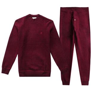 真彩植物纳米绒热能暖衣高领加厚加绒保暖内衣男长袖长裤柔软套装