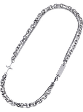 夏季INS嘻哈小众冷淡风钛钢项链