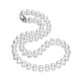 梵宝雅阁诸暨淡水珍珠项链女S925银近圆强光颈链经典百搭节日礼物