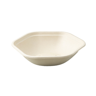 可降解一次性餐盒轻食打包盒六边形沙拉碗六角形便当盒外卖可微波