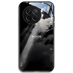 暗黑风适用vivox200手机壳s7新款男x60玻璃s9潮牌100小众高级感78风景y31s黑色x80氛围感iqooneo8个性s17男13