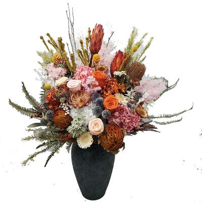 南非进口永生花干花落地大花束