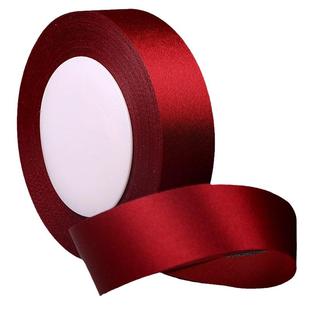 2cm色丁包边条彩带丝带包装绑头发蝴蝶结绸布条红色蓝色绿色涤纶