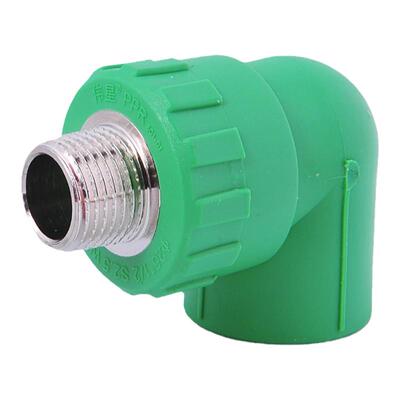 VASEN/伟星绿白色阳螺纹外丝弯头