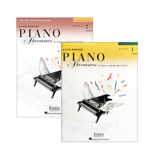 菲伯尔 快速进阶钢琴教程 全套共一至二卷 海伦德乐谱书 Faber Accelerated Piano Adventures the Older Beginner Lesson