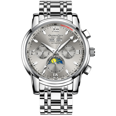 冠琴全自动镂空防水机械男表