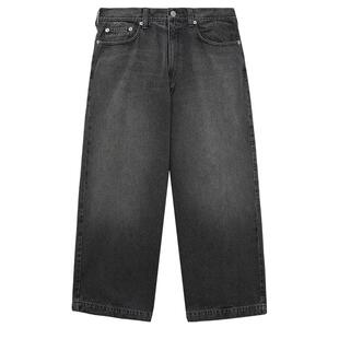 BEAMS男装阔腿裤牛仔裤2025冬季新款随性日潮宽松长裤210083XP