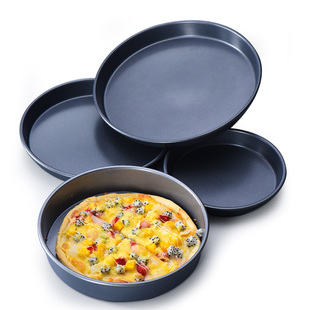 展艺披萨盘饼底烤盘6/8/9寸pizza盘蛋糕模具烘焙工具套装烤箱家用