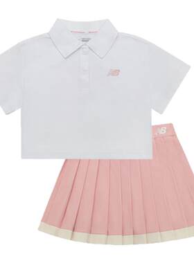 New Balance nb童装女童新款甜美时尚舒适透气短裙套装ND2SE24102