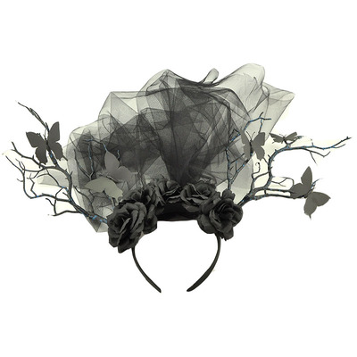 红色洛丽塔道具派对走秀头饰发箍