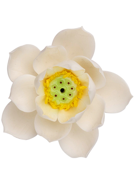 手工陶瓷莲花线香香插禅意茶桌