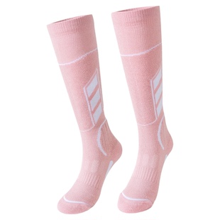 专业羊毛滑雪袜女冬加厚保暖压力登山徒步女士长筒防寒雪地运动袜