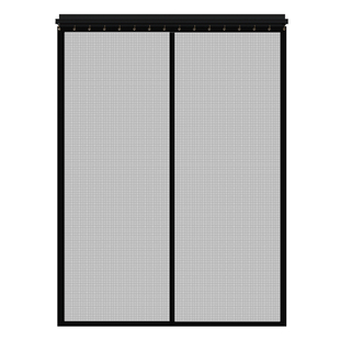 防蚊门帘夏天2025新款高档滑轨式免打孔入户大门专用防蝇虫纱窗门