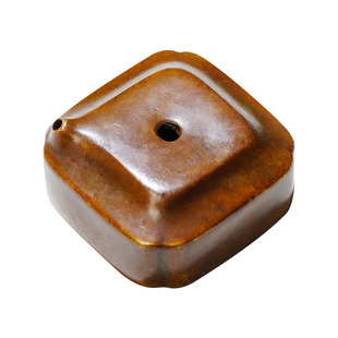 荣宝斋铜器海棠砚滴文房四宝水滴砚台磨墨研磨专用仿古铜器书法国画砚滴墨锭水滴