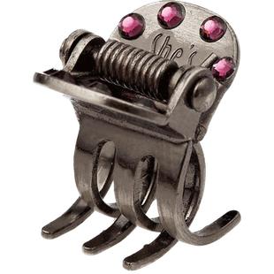 shes茜子发饰品仿水晶镶钻小抓夹发量少小号精致半扎发夹发抓