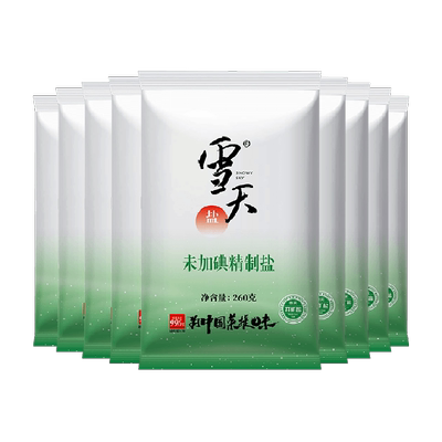 雪天盐无碘精制食盐18包