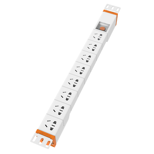 良工PDU机柜插座3/4/5/6/8位插排 不带线 无线 自接线