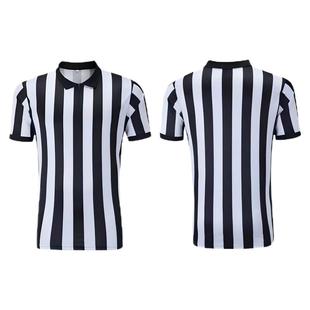 美式专业橄榄球裁判服短袖套装比赛裁判装备条纹裁判服男裁判上衣