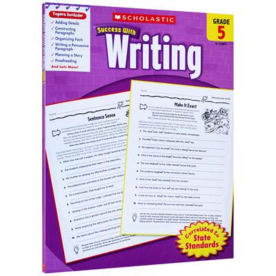 学乐英语写作练习册 五年级 Scholastic Success with Writing 5 英文原版小学教辅教材辅导书籍