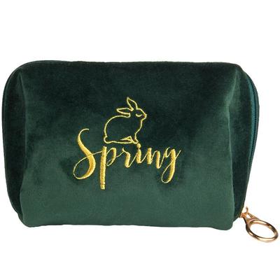 旅行化妆包小号便携手包式丝绒