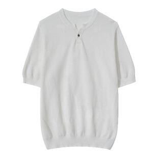 Hualun夏季潮男衣服薄款针织上衣男短袖T恤男款cleanfit纯棉体恤
