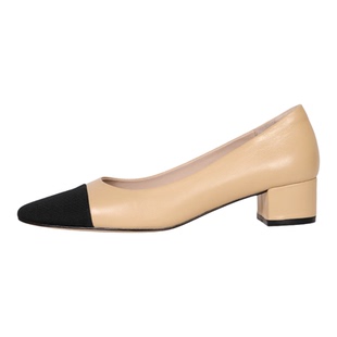 盛先生丨法式小香风单鞋女2026新款拼色羊皮小皮鞋低跟气质女鞋