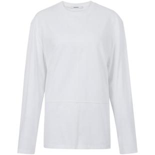 CALVINLUO 圆领结构线长袖卫衣 24春夏新品  灰/白/灰绿/咖色