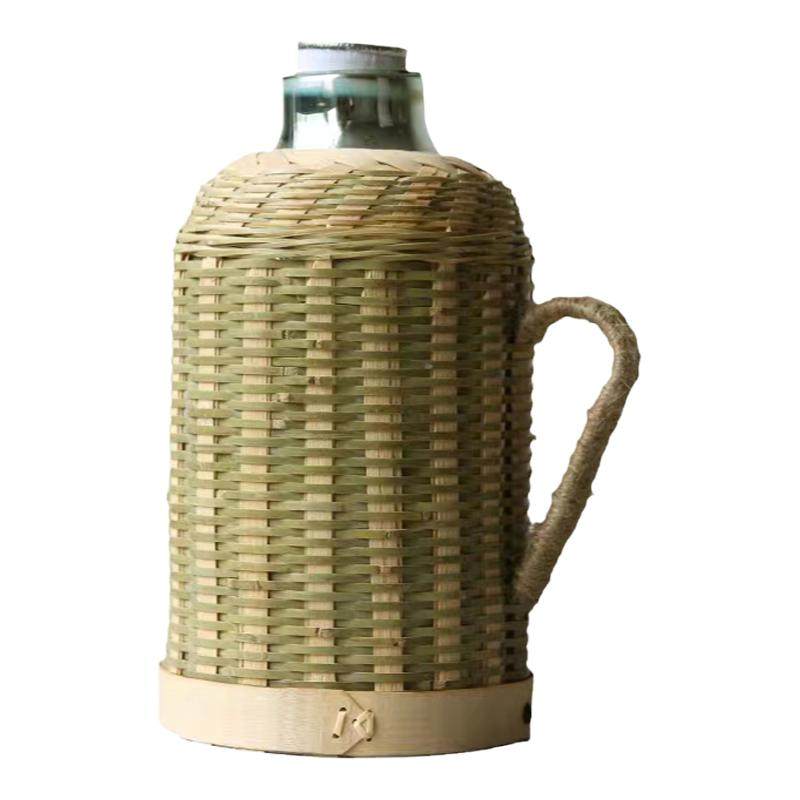 竹编热水瓶暖水瓶保温瓶传统家用热水壶茶室大容量宿舍内胆开水瓶