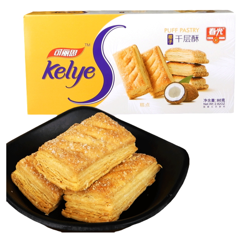 春光正品椰子千层酥酥性饼干