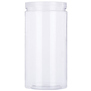 50个坚果蜂蜜2斤塑料瓶带盖pet饼干罐食品级透明密封茶叶圆形罐子