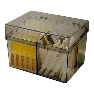 次抛精华收纳盒梳妆台亚克力防尘分格化妆品护肤小样迷你置物盒子