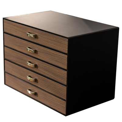 胡桃木色新款木质珠宝首饰盒