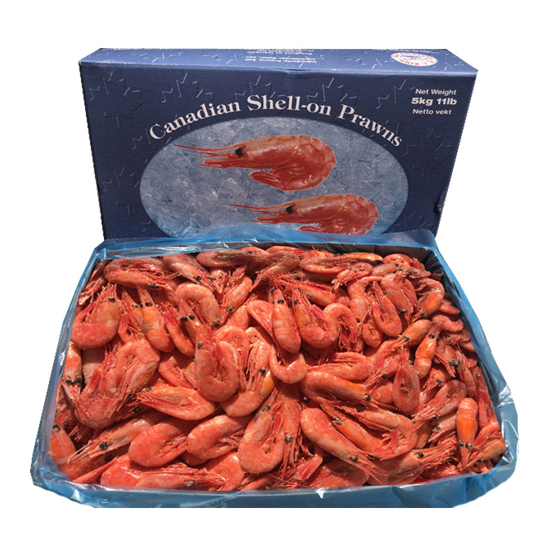 加拿大国王北极甜虾冰虾10斤头籽