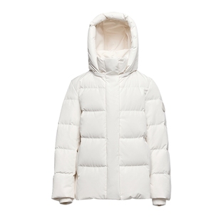 【好物体验专享】【法奢白金】LILY连帽短款鹅绒服女显瘦羽绒外套